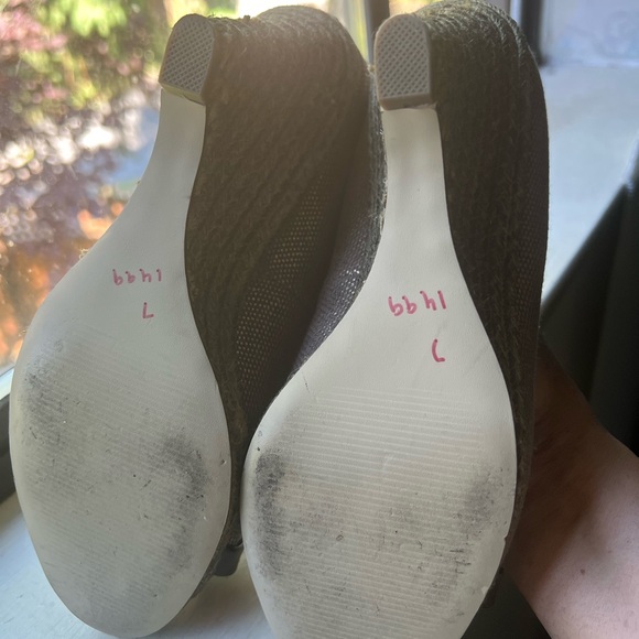 Ladies peep toe wedges - Picture 3 of 4